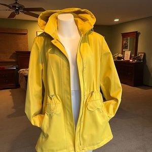 Kate Spade yellow jacket size large Raincoat